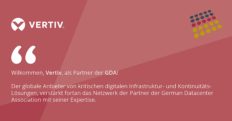 [Translate to Englisch:] Vertiv wird Partner der GDA