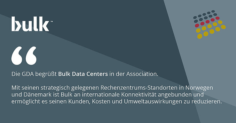 [Translate to Englisch:] GDA begrüßt Bulk Data Centers
