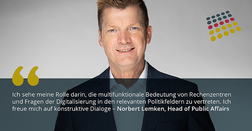 Norbert Lemken vertritt die German Datacenter Association in Berlin
