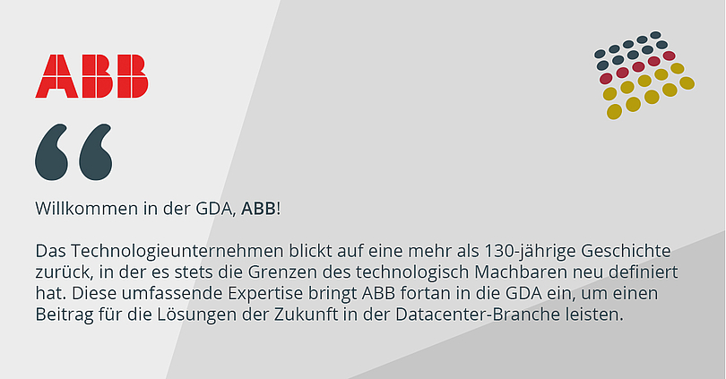 [Translate to Englisch:] GDA heißt ABB willkommen