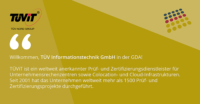 GDA welcomes TÜViT as a new member