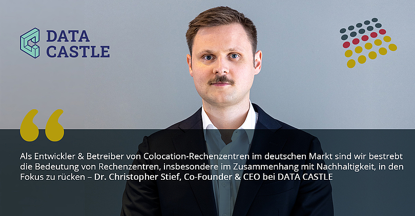 „Die aktive Mitarbeit in der GDA ist für DATA CASTLE ein wichtiger Baustein, um die Rechenzentrums-Branche in Deutschland kontinuierlich weiter zu entwickeln“, sagt Dr. Christopher Stief, Co-Founder und CEO bei DATA CASTLE.