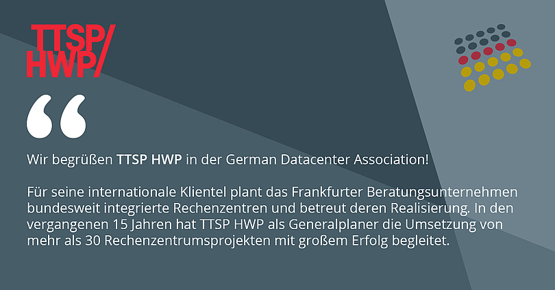 TTSP HWP, Generalplaner für Rechenzentren, schließt sich GDA an